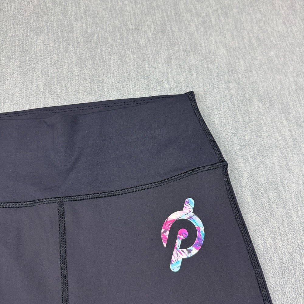 Peloton Leggings Medium Black Move Mission Scalloped Hem High Rise Yoga 25" - Picture 3 of 13